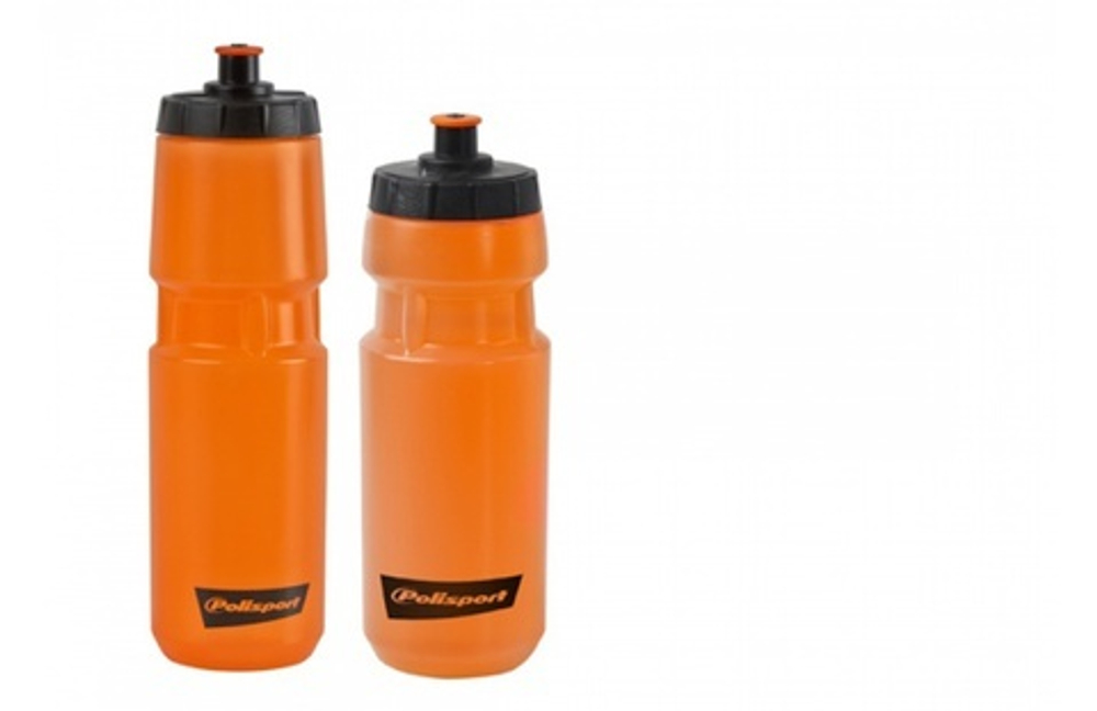 Фляга Polisport 800 ml "COLOURS" CLEAR ORANGE / BLACK