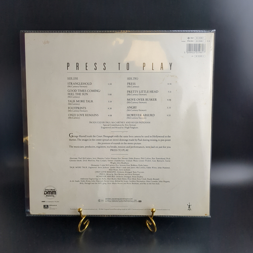 LP Paul McCartney - Press to Play. Зарубежный рок. Виниловая пластинка 12 дюймов. Europe (Holland) 1986 год