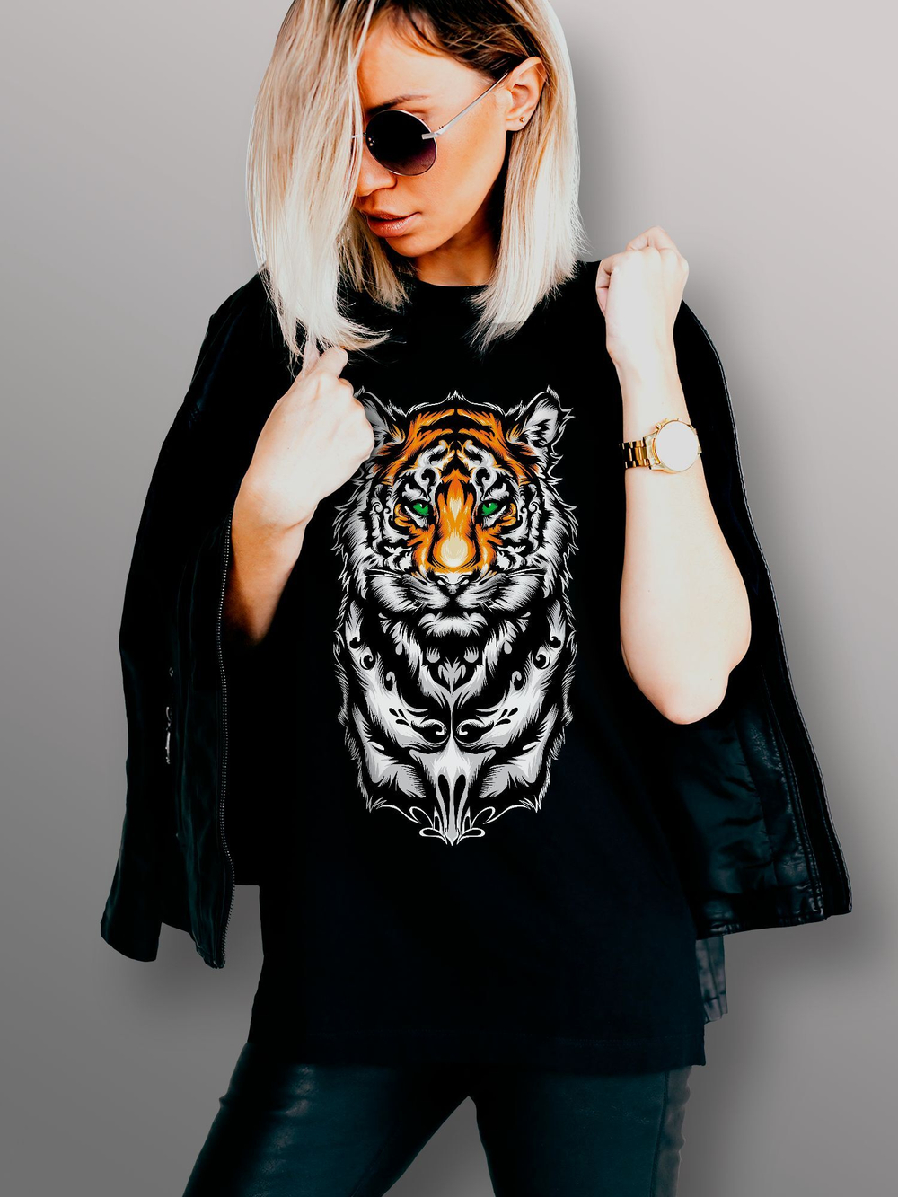 Футболка Тигр тату