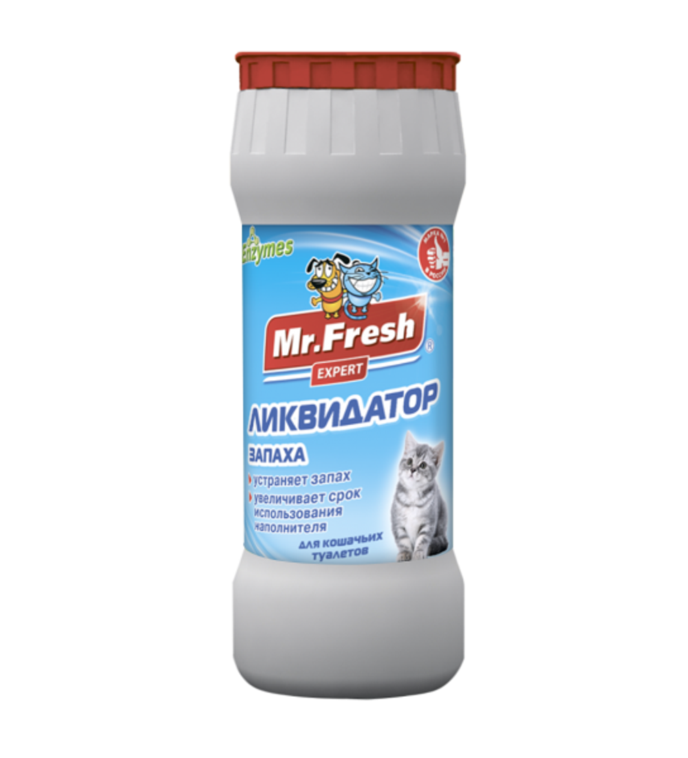 MR.FRESH EXPERT Ликвидатор запаха для кошачьих туалетов, 500 г
