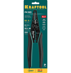 KRAFTOOL PK-60, 0.5 - 6 мм2, многофункциональный стриппер (22658)