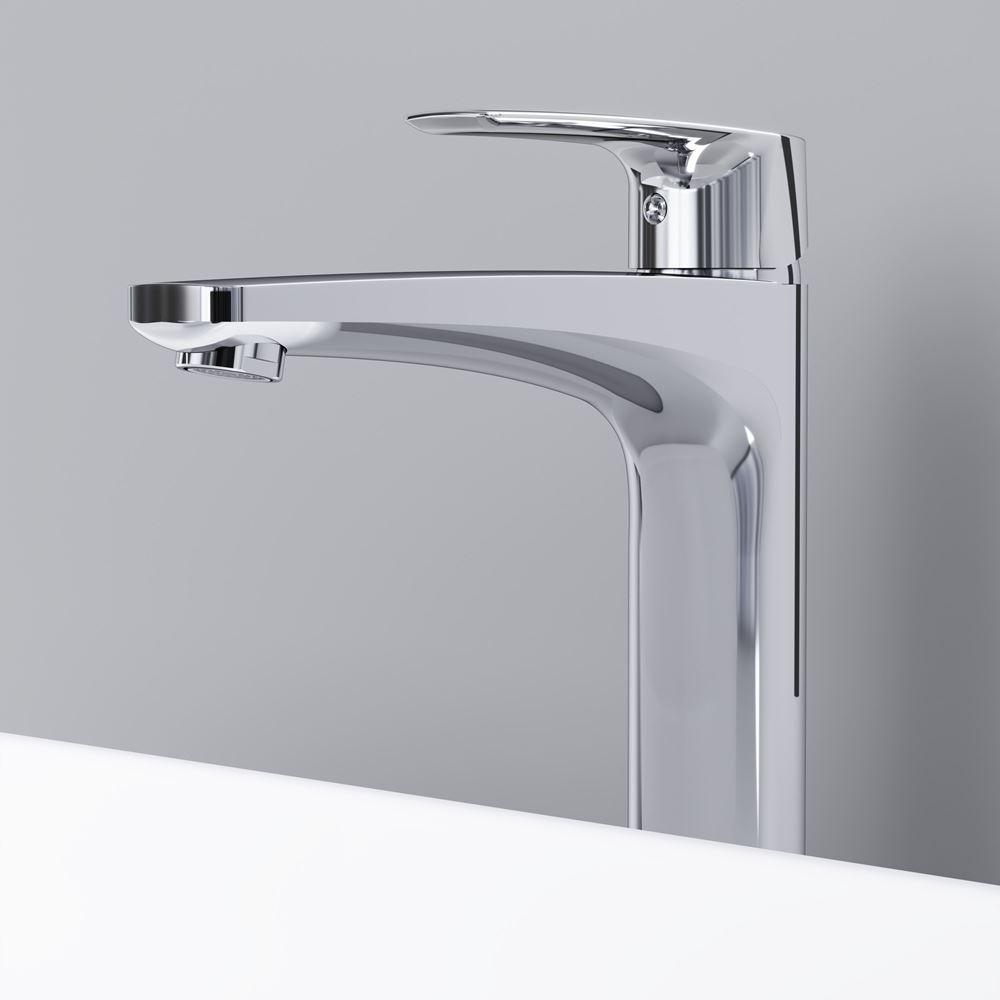 Смеситель для раковины, высокий, с донным клапаном AM.PM Gem F90E92200