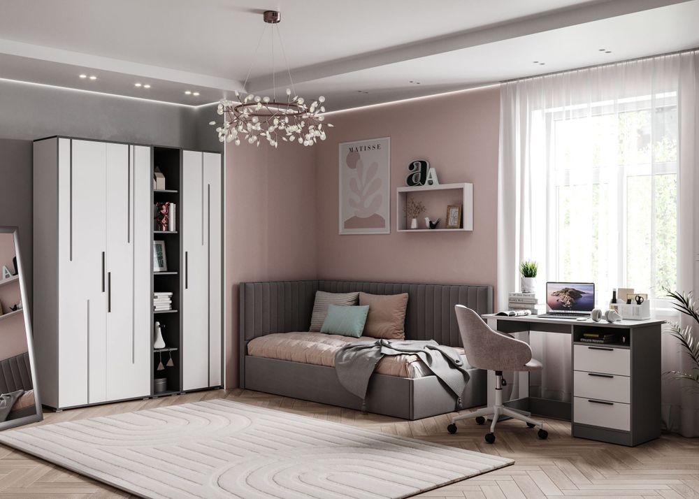 Грей Шкаф 1 дв.