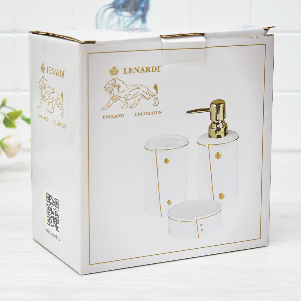 Набор для ванной 3 предмета, фарфор, 146-026