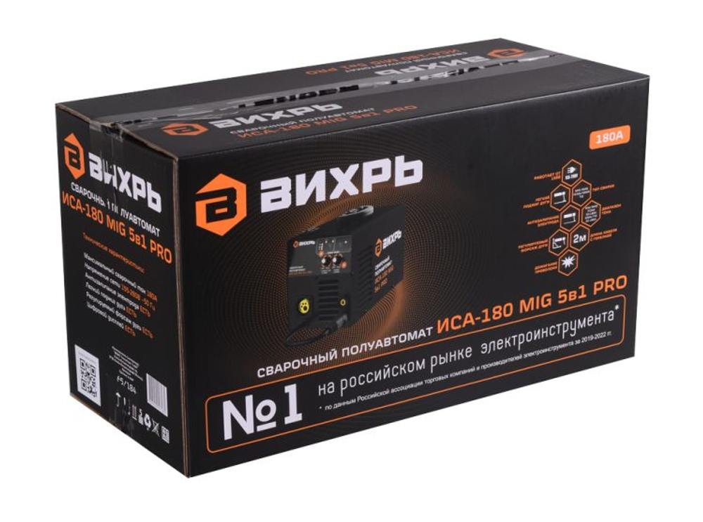 Сварочный полуавтомат Вихрь ИСА-180 MIG 5в1 PRO