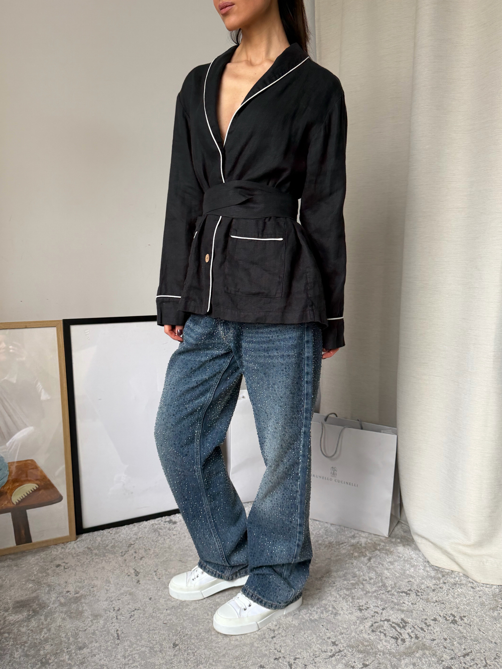 Льняной жакет Nahalate, S