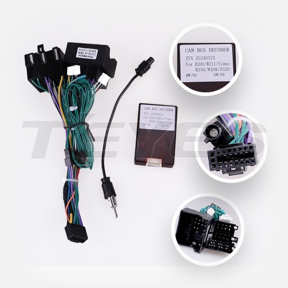 Магнитола для Mercedes-Benz Sprinter W906 2013-2017, Volkswagen Crafter 1 2013-2016 - Teyes CC4L монитор 9" IPS на Android 14, Snapdragon 662, CarPlay, 4G SIM-слот