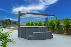 Вместительный круглый гидромассажный спа-бассейн Victoria Star VS-CP3200