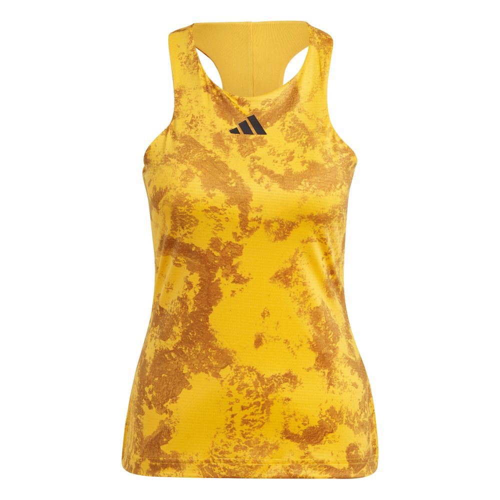 Женская теннисная майка adidas Paris Y-Tank Top Women - Golden Yellow