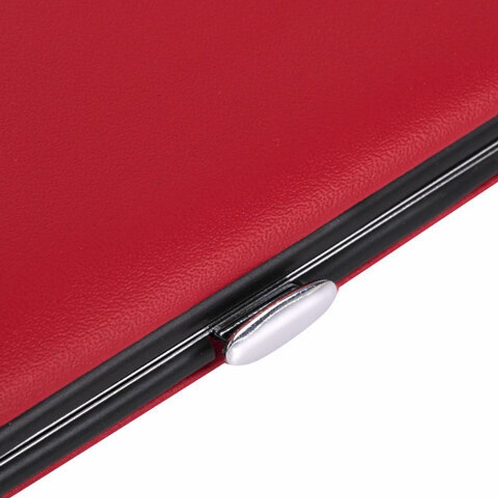 Универсальный набор для маникюра и педикюра 9 в 1 в футляре, MINI, красный, блистер, WBZ, 609497