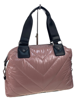 Стильная женская сумка-шоппер из водоотталкивающей ткани, цвет пудровый