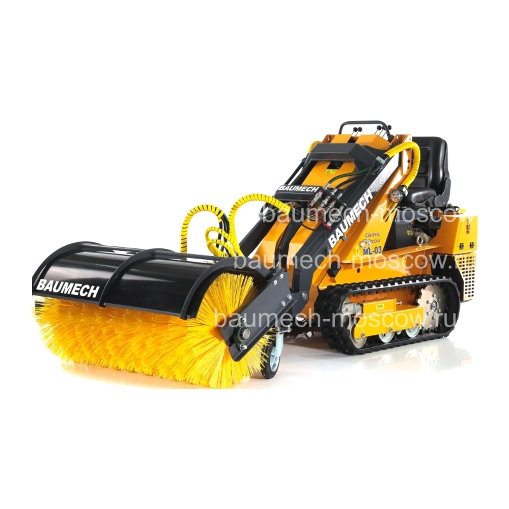 Baumech ML-03 Pro Щётка с гидравлическим поворотом ширина 115см, диаметр 55см, угол поворота 25°