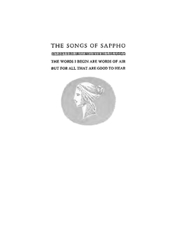 Songs of Sappho in English translation by many poets | Sappho
