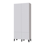 Гостиная Рея Шкаф РГШ белый/белый снег