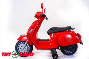 Детский электромотоцикл Toyland Vespa XMX 318 красный