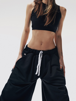 Baggy Trousers LOGO Black