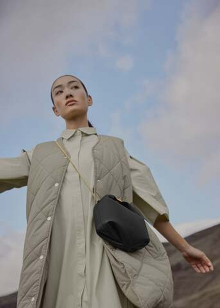 POLENE СУМКА BERI, ЧЕРНЫЙ/ЗОЛОТОЙ