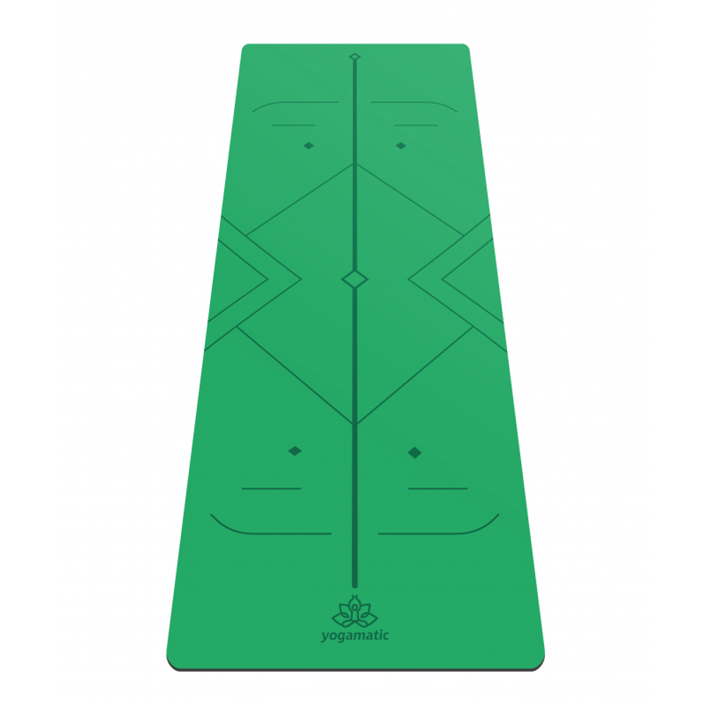 Каучуковый йога коврик Atman  185*68*0,4 см