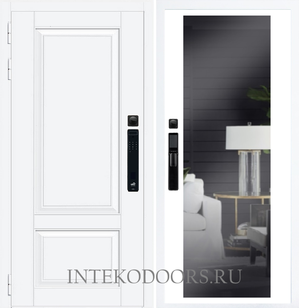 Афина Белая V8 с зеркалом