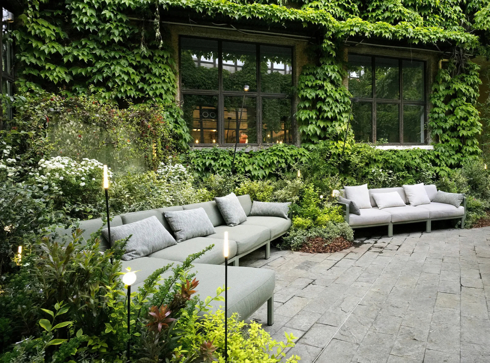 Модуль правый/левый пластиковый с подушками Nardi Maximo Elemento Terminale DX/SX, кактус, тимьян