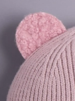 Шапка для девочки с ушками осенняя
