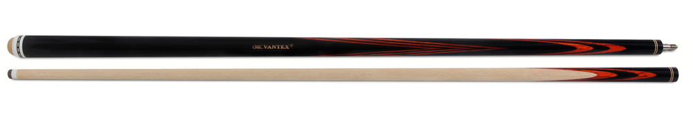 Бильярдный кий для русского бильярда Vantex Орион №2 (граб, черный граб, падук), двухсоставной