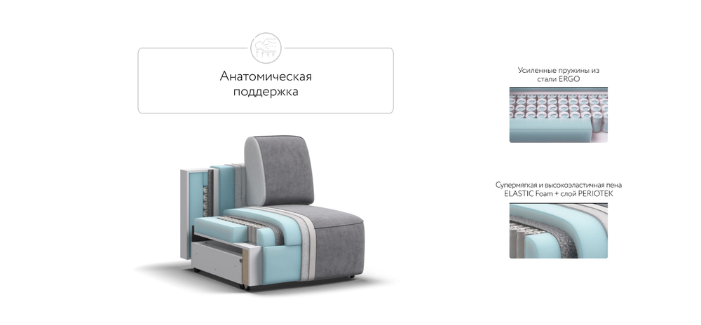 Кинг Модуль спальное место Велюр Роял агат