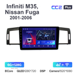 Teyes CC2 Plus 9"для Infiniti M35, Nissan Fuga 2007-2009