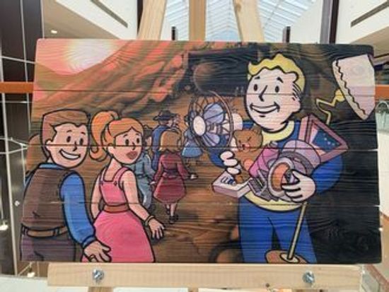 Картина на досках Fallout (40х60см)