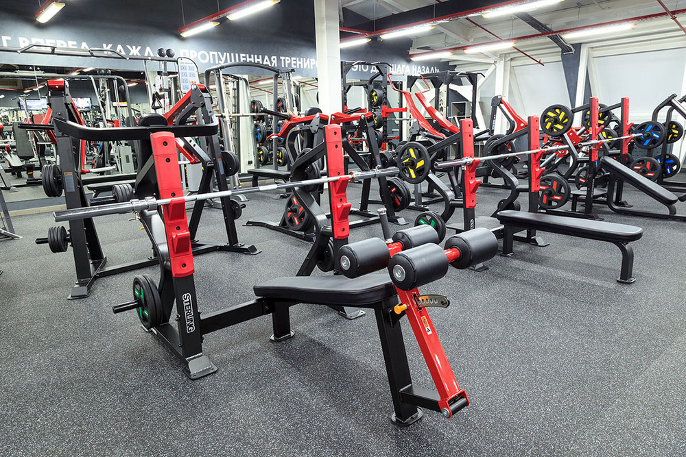 Impulse SL7030 олимпийская скамья с отрицательным наклоном для жима