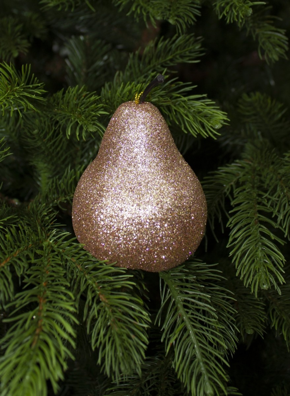 Елочная игрушка 10х9см House of Seasons Яблоко/Груша шампань