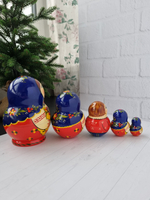 Матрёшка "С курочкой" традиция 5м 15см пузатая