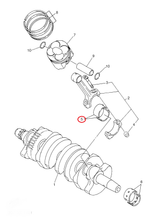 Вкладыш коленвала Yamaha 5EB11416A000