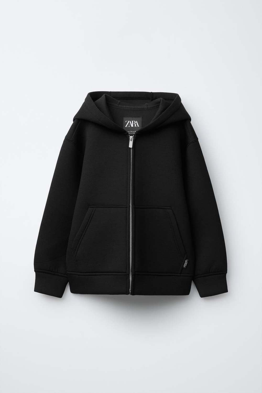 ZARA ТОЛСТОВКА С КАПЮШОНОМ, ЧЕРНЫЙ