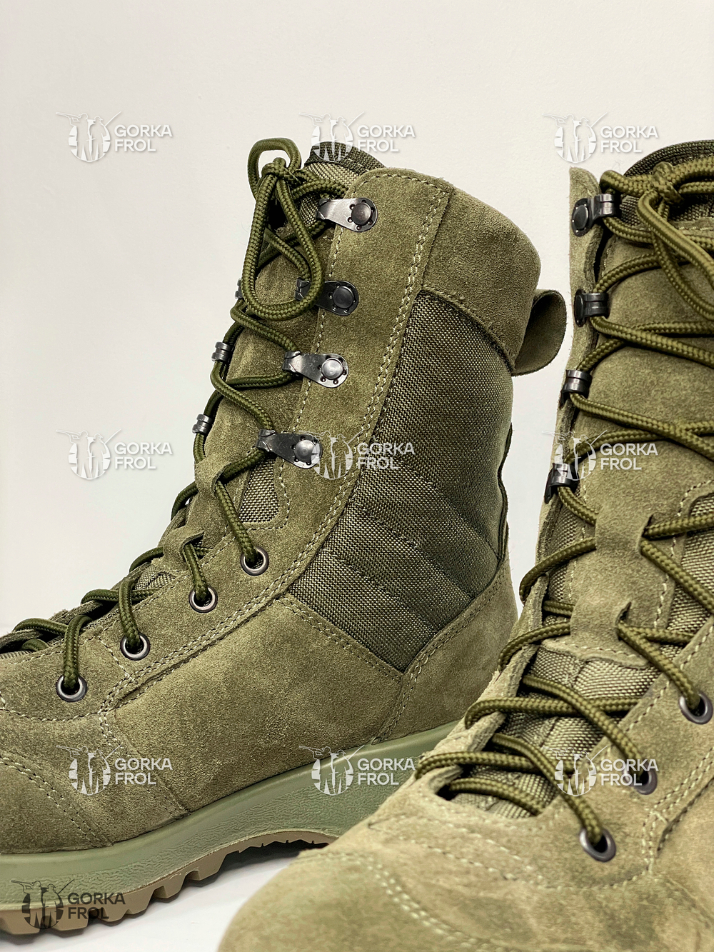 Ботинки с высоким берцем Garsing 500339 «Urban G.R.O.M», цвет Олива