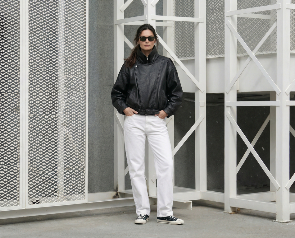 Кожаная куртка ARVELL (black)