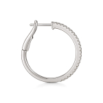 Серьги из белого золота 585 пробы с бриллиантами ш/к 2000001835449