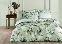 Постельное белье MELANIO синий жатка deluxe TIVOLYO HOME Турция