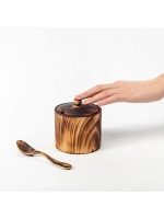 Сахарница с ложкой из кедра