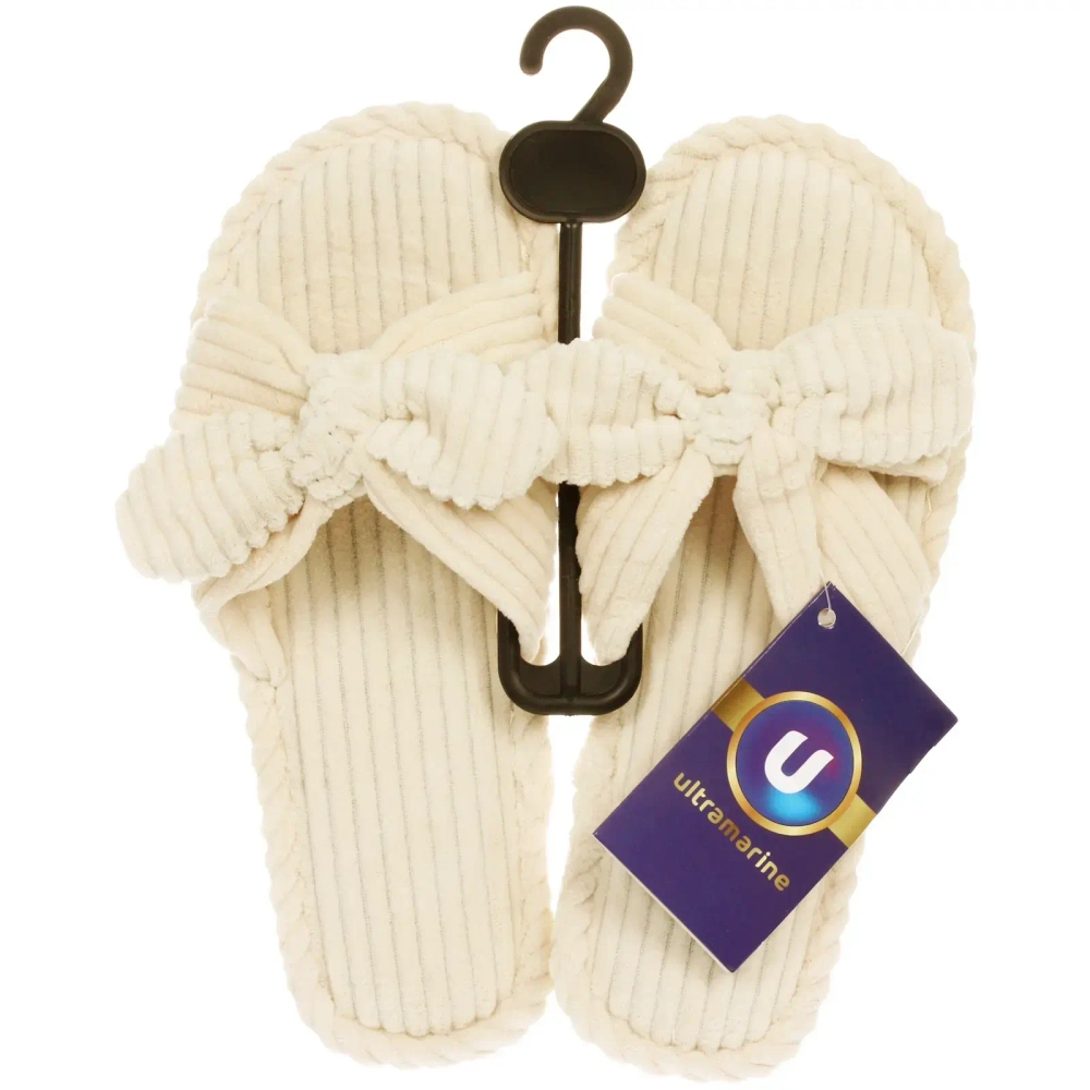 Тапочки женские домашние «COZY», цвет бежевый, р-р 40-41