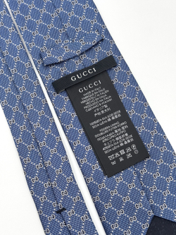 Галстук синий Gucci