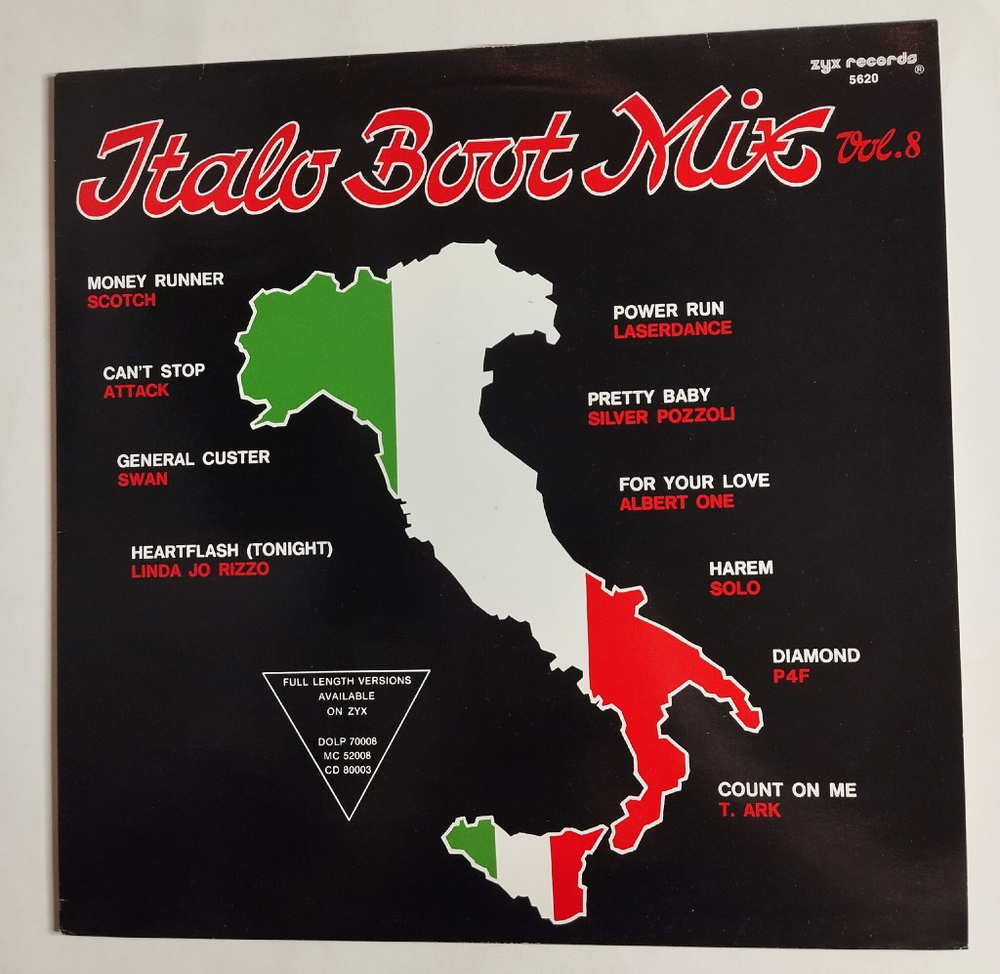 Винтажная виниловая пластинка LP Сборник Italo Boot Mix Vol. 8 (Germany 1987)