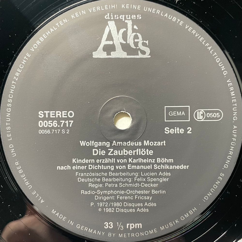 Моцарт - Волшебная флейта для детей (Германия 1983г.)