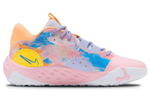 Nike PG 6 "Printed Swoosh" Paul George 6 round head lace-up shock absorption, non-slip, wear-resistant, wrapping support, low-cut actual combat basketball shoes, men's pink and blue domestic version