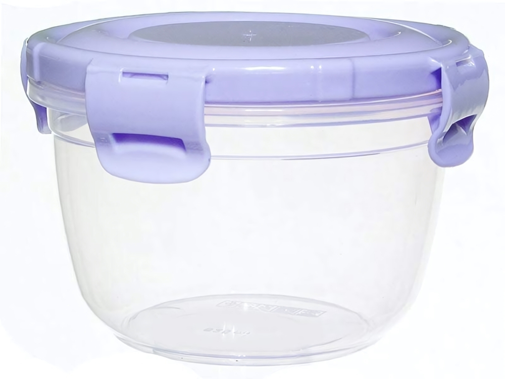 Контейнер для продуктов 0,625л герметичный круглый глубокий