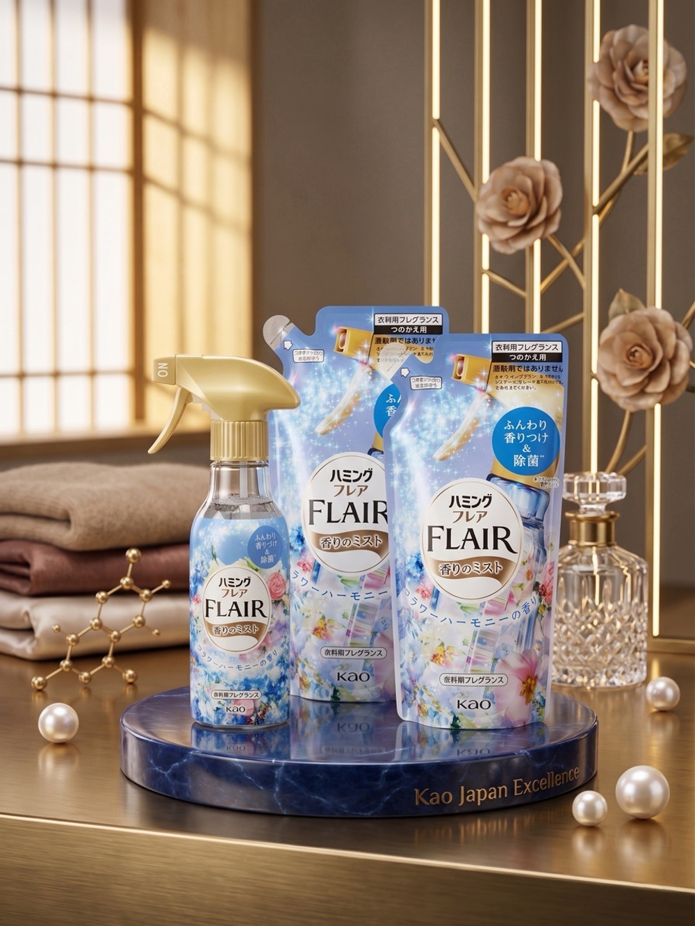 KAO Flair Fragrance Mist (Жидкий утюг для одежды и белья) Япония