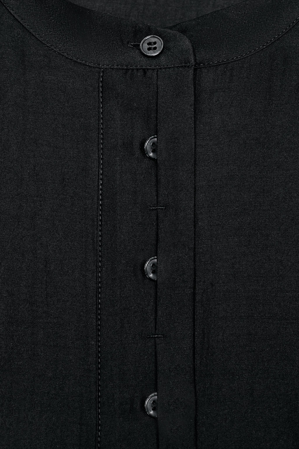 ZARA СВОБОДНАЯ БЛУЗА С КОРОТКИМ РУКАВОМ — ZW COLLECTION, ЧЕРНЫЙ