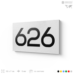 Номер на дверь 626, табличка на дверь для офиса, квартиры, кабинета, аудитории, склада, белая 120х70 мм, Айдентика Технолоджи