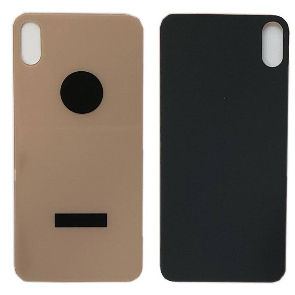 Задняя крышка для Apple iPhone Xs Max Золото (стекло, широкий вырез под камеру)