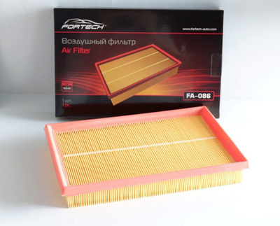 FA086 Фильтр воздушный FORTECH VOLKSWAGEN: Bora (98-05), Caddy III Golf IV V  Golf Plus (03-09), Pol